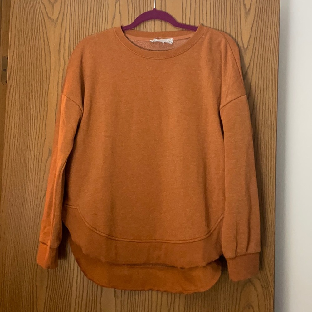 Orange Long Sleeve Top